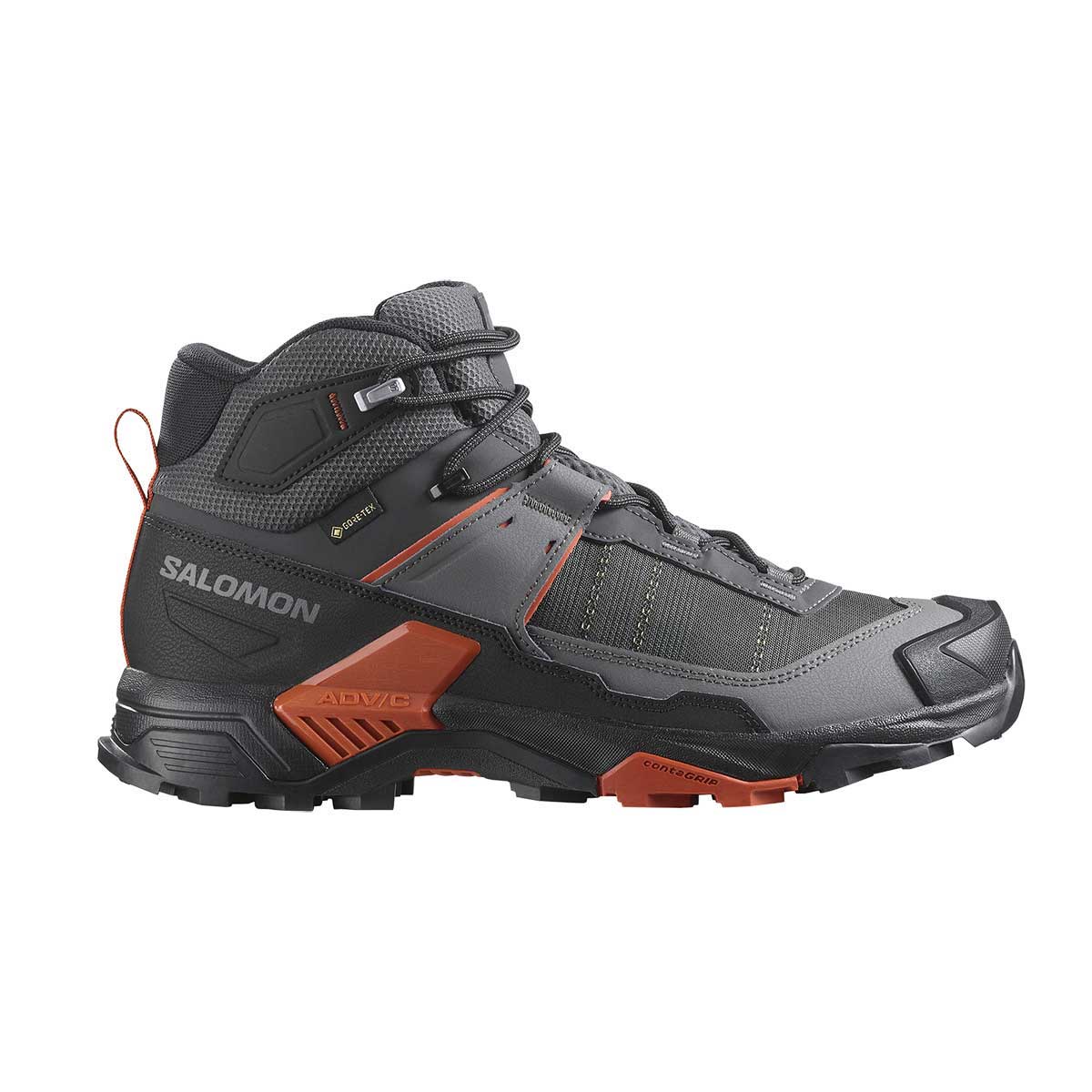 Salomon X Ultra 5 Mid GTX Hiking Shoe Men's in Asphalt Castlerock